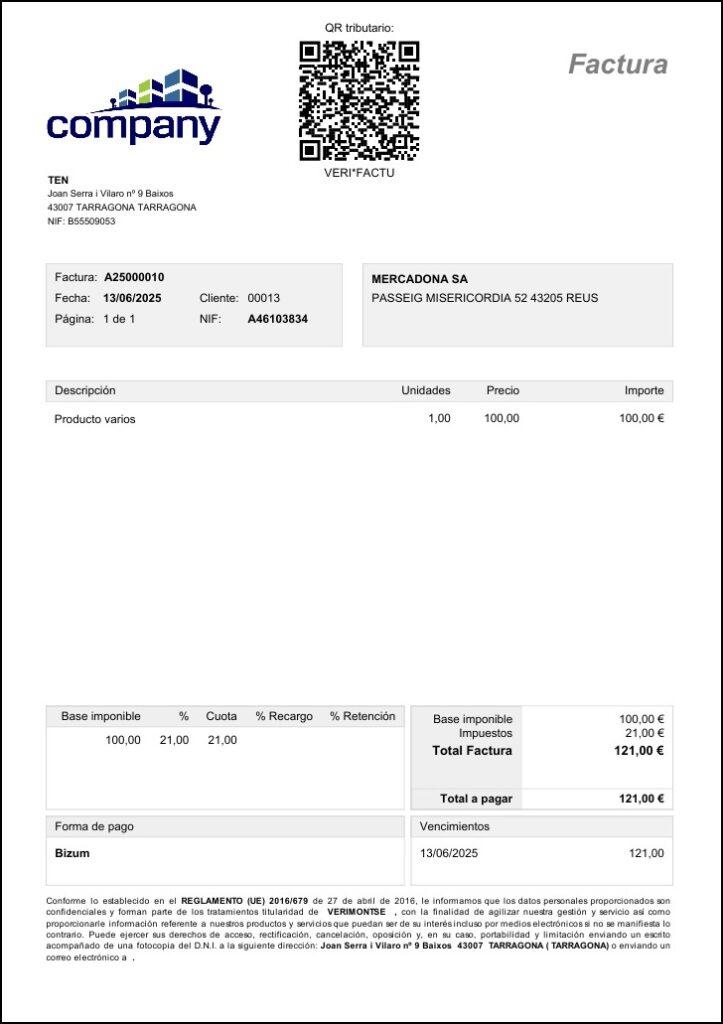 Emet la teva primera factura amb VeriFactu, T3 Software
