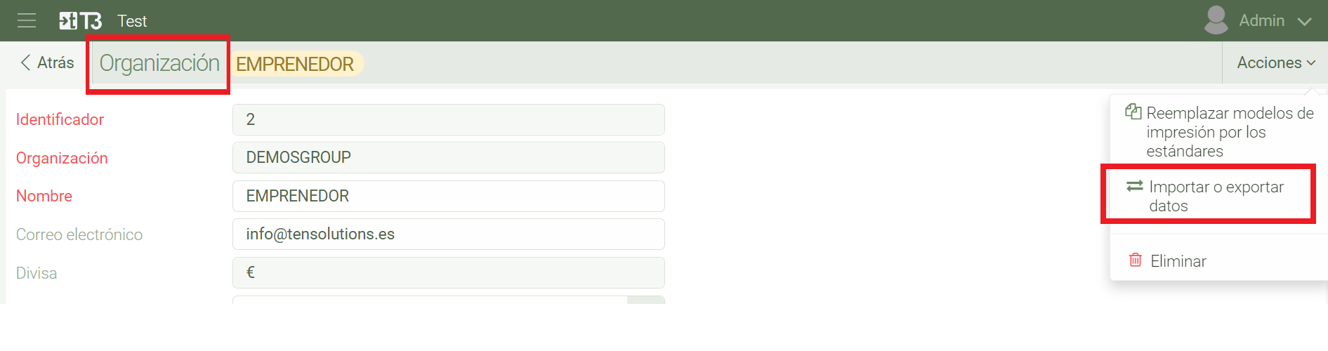 Importació i exportació de clients i productes a T3