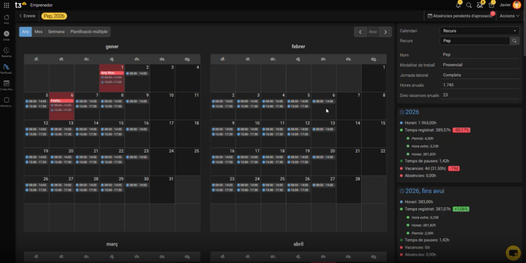 Registre Laboral de T3