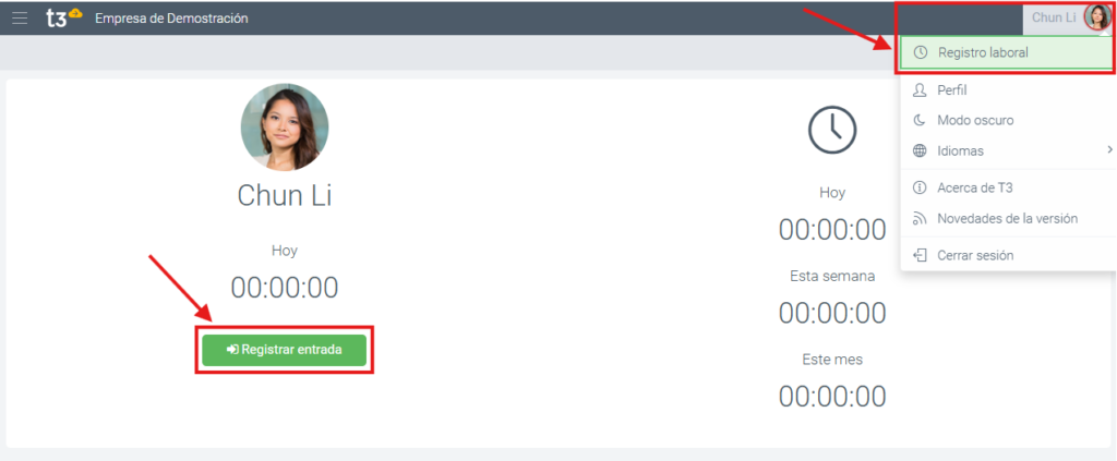 Registre horari digital T3