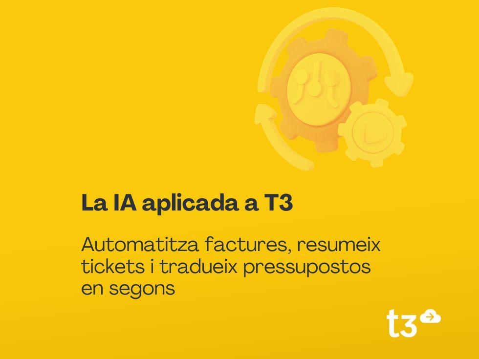 IA aplicada al teu ERP: així t’ajuda T3